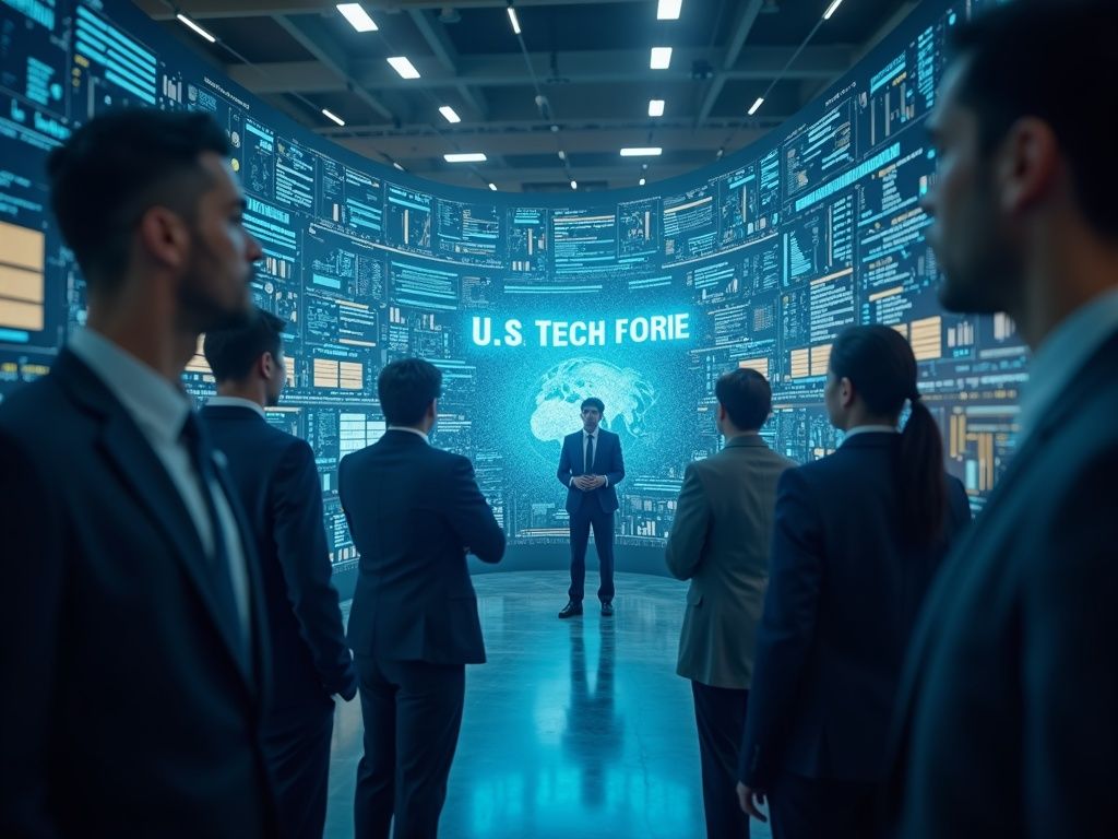 Profesionales tech en inteligencia artificial trabajando en modernización digital para iniciativas gubernamentales y empresas líderes