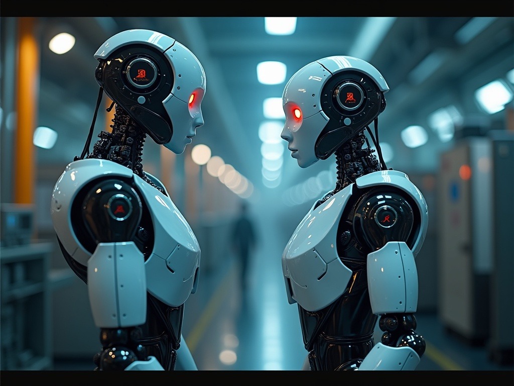 la-ia-fisica-y-automatizacion-en-2026-clave-para-maximizar-eficiencia-y-rentabilidad Escena ultra realista de robots humanoides en una planta industrial con IA física y sistemas de automatización trabajando autónomamente