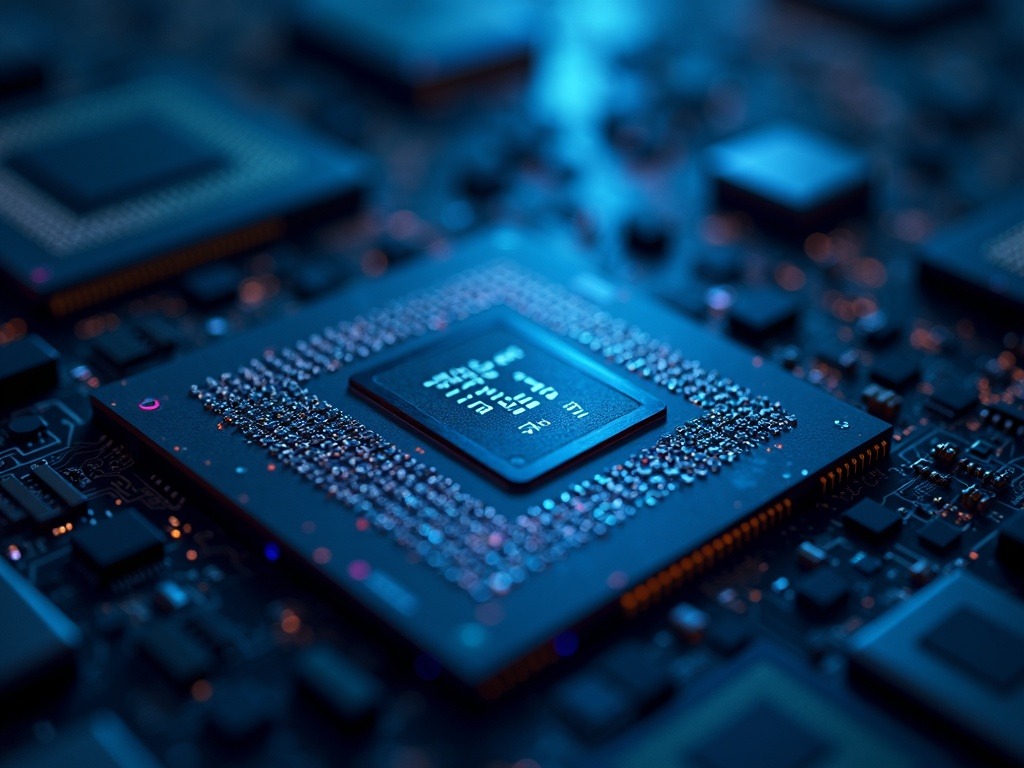 la-estrategia-de-samsung-en-inteligencia-artificial-que-impulsa-su-rentabilidad-y-liderazgo Representación ultra realista de chips y memoria de alto rendimiento de Samsung para inteligencia artificial en una instalación de alta tecnología