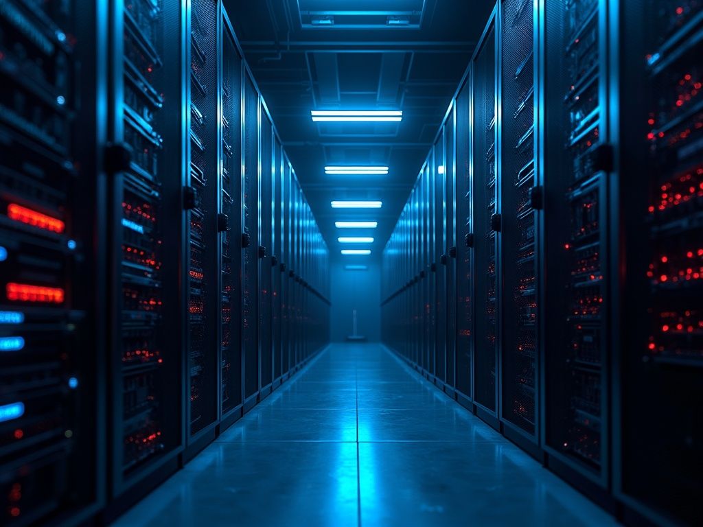 la-financiacion-de-xai-en-inteligencia-artificial-que-impulsa-la-revolucion-tecnologica-empresarial Centro de datos de inteligencia artificial de xAI repleto de GPUs Nvidia, con iluminación que destaca la infraestructura moderna de computación avanzada