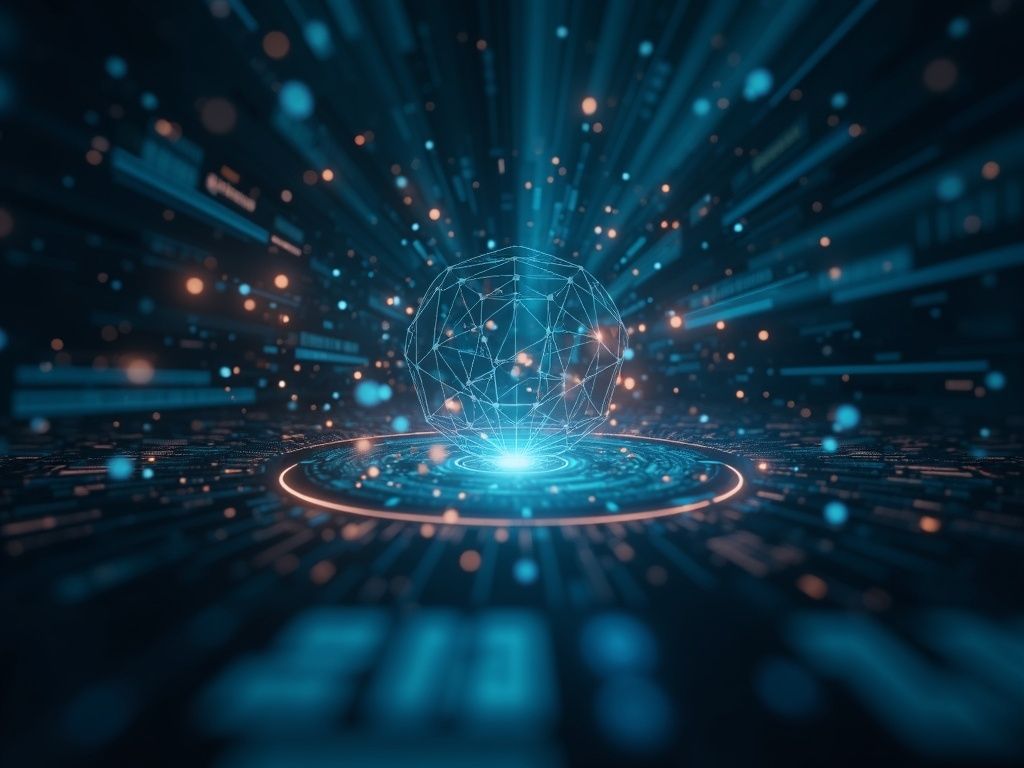 la-importancia-del-fact-checking-de-informacion-para-decisiones-empresariales-confiables Representación ultra realista del proceso de fact checking de información en una oficina moderna con asistentes digitales como auditores fiables