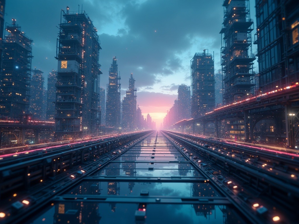 Representación realista de inteligencia artificial 2026 gestionando operaciones corporativas con agentes autónomos y tecnología avanzada