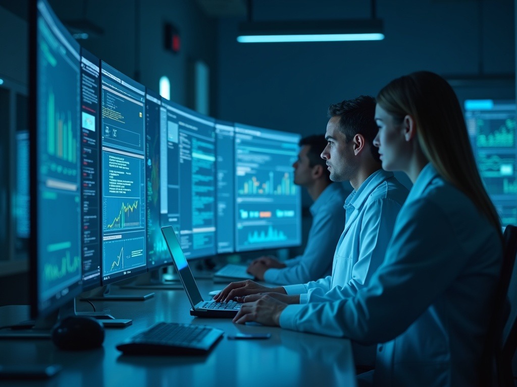 la-inteligencia-artificial-en-2026-y-su-impacto-en-la-rentabilidad-empresarial-real Asistentes virtuales y sistemas de inteligencia artificial 2026 integrados en entornos empresariales y de salud con iluminación cinematográfica