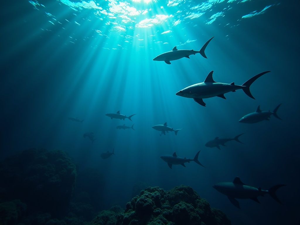 la-inteligencia-artificial-en-bioacustica-que-revoluciona-la-gestion-y-conservacion-marina Representación ultra realista de inteligencia artificial bioacústica analizando patrones acústicos marinos con hidrófonos