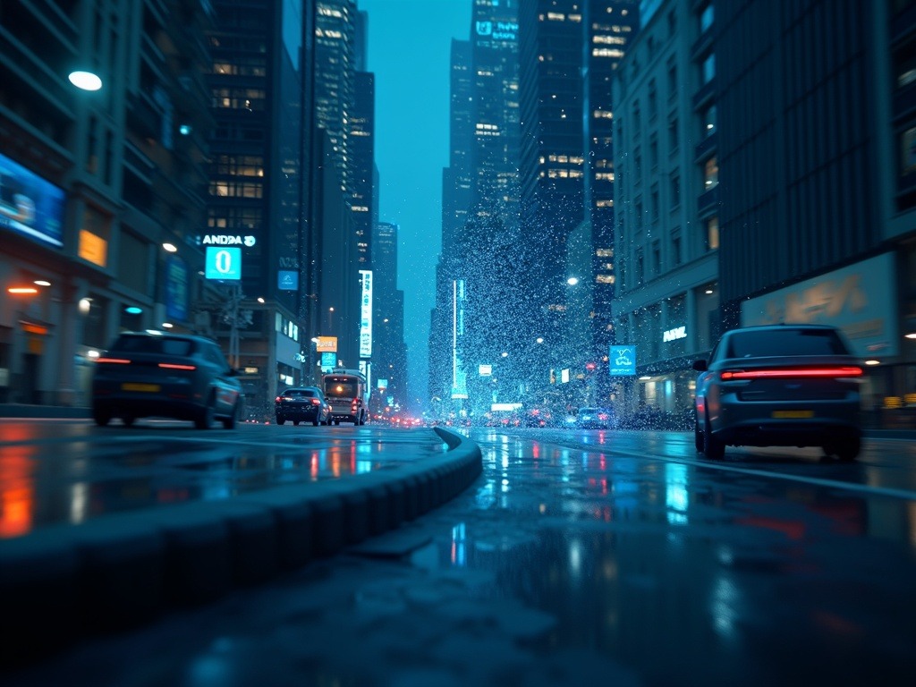 Representación ultra realista de inteligencia artificial para usuarios integrándose en sectores como salud, industria y ciudades inteligentes