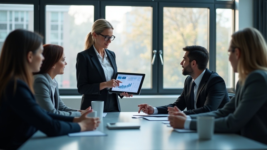 Gráfico de IA generativa transformando procesos digitales en una empresa