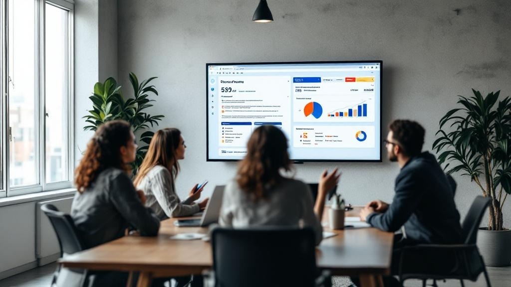 Equipo de pyme evaluando herramientas de IA en una reunión de trabajo