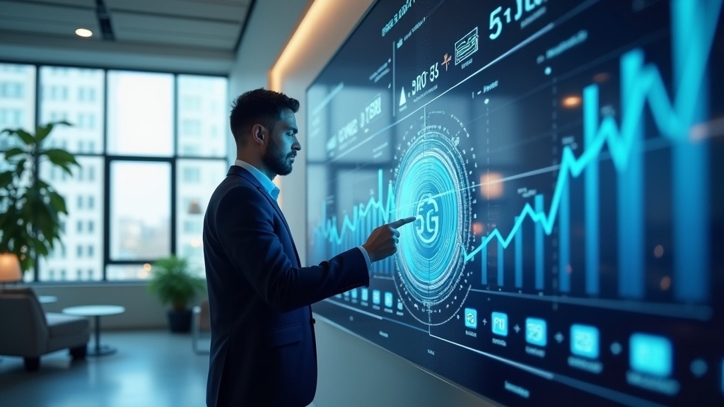 Red 5G optimizada por inteligencia artificial para telecomunicaciones