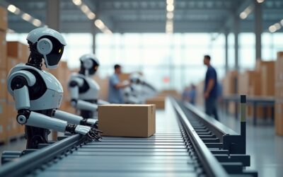 Ejemplos de robots con IA revolucionan la logística 2026